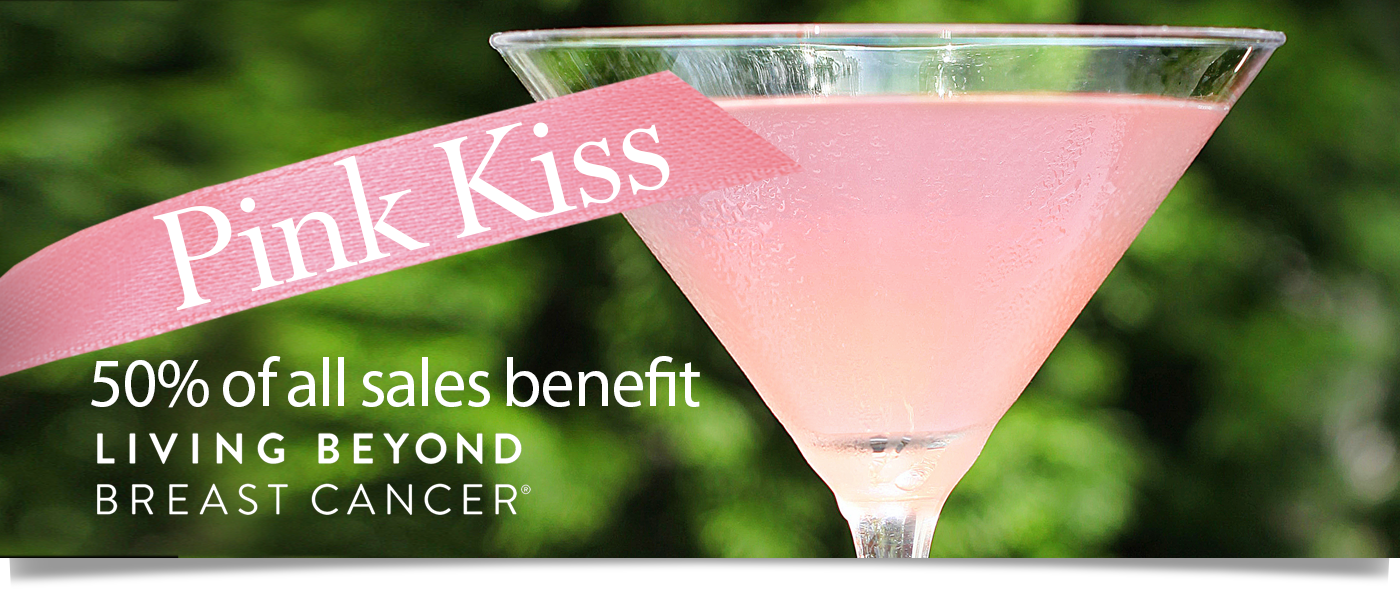 Pink Kiss for the Cure martini