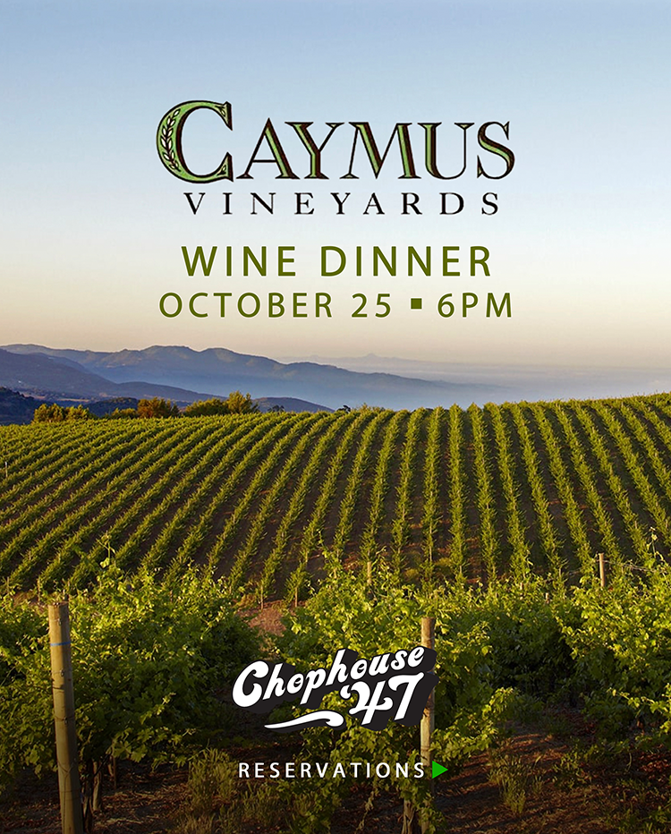 caymus wine dinner