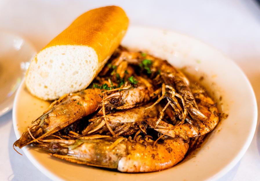 Image of New Orleans spicy shrimp dish. 