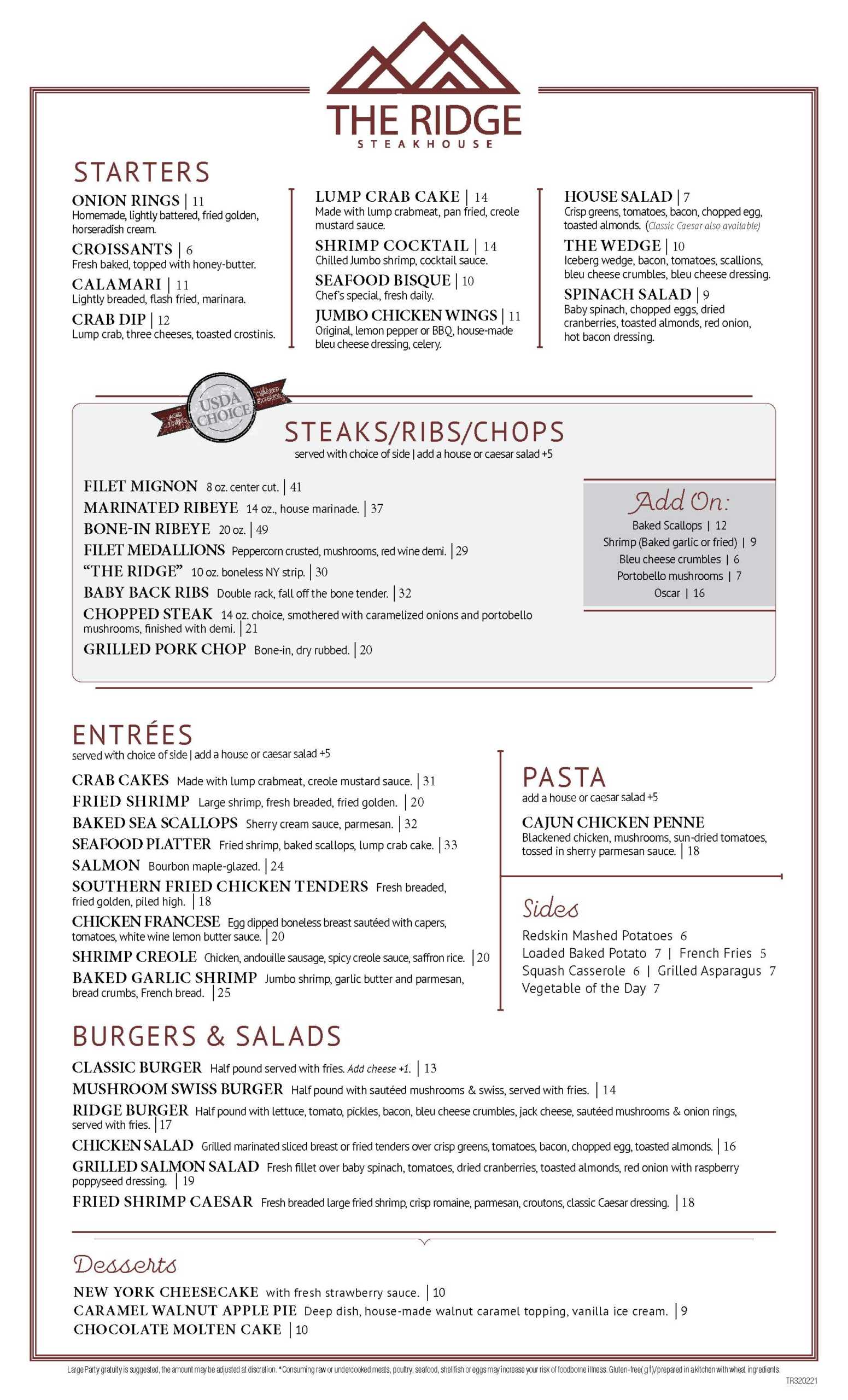 Circle J Family Steak House Menu - 0kw8gr1